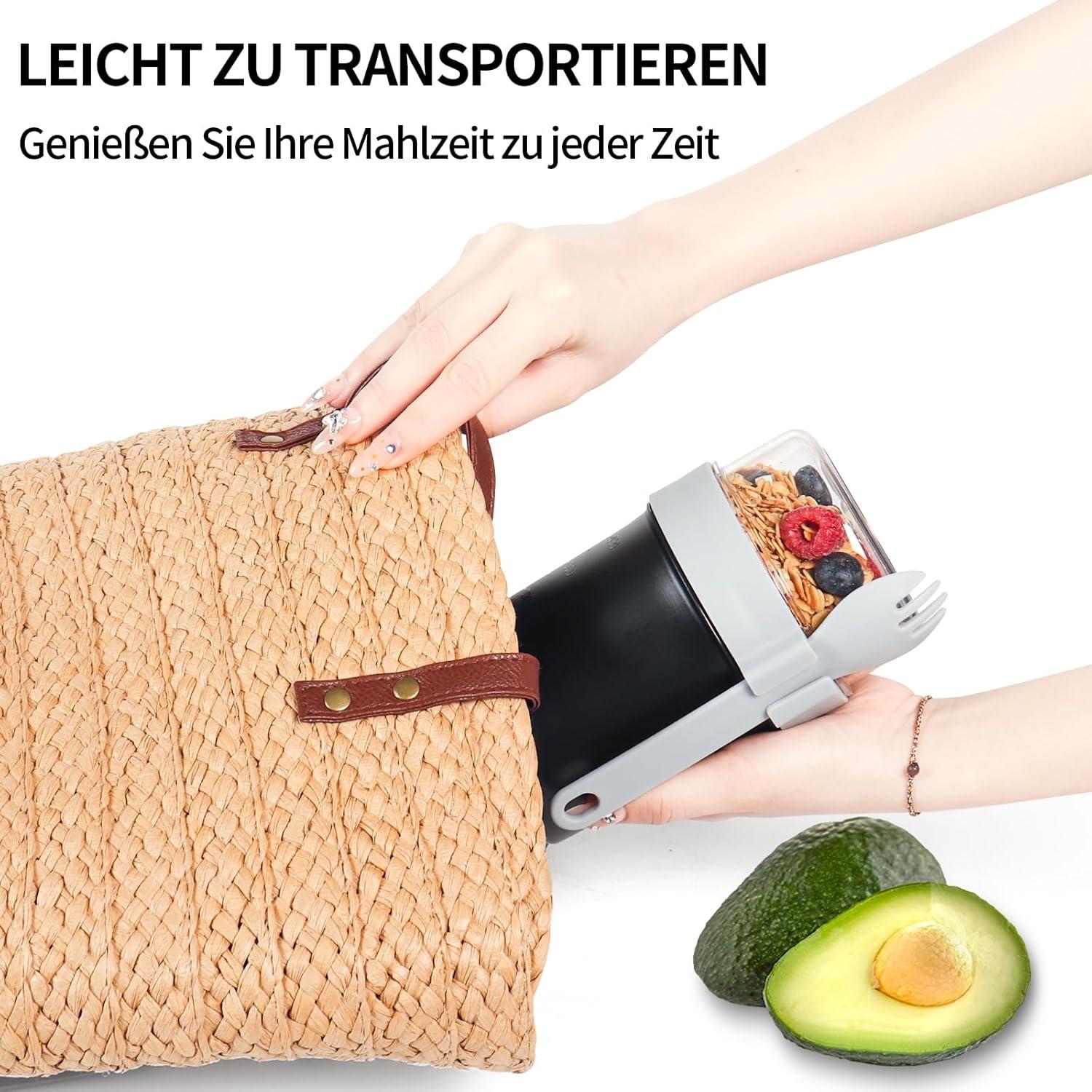 Müslibecher to Go Joghurtbecher Müsli Cup Becher Lunchpot