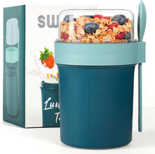 Müslibecher Joghurtbecher Müsli Cup Lunchpot Marineblau