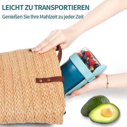 Müslibecher Joghurtbecher Müsli Cup To Go 780ML Marineblau