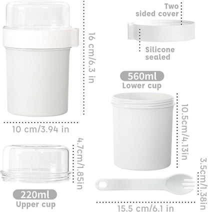 Müslibecher Joghurtbecher Müsli to Go Porridge Becher Müsli Cup