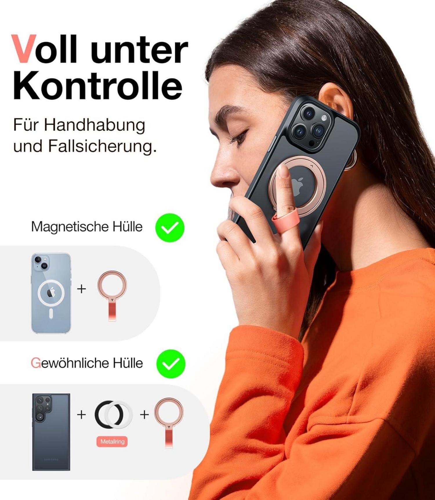 TORRAS MagSafe Handy Ring 12N Magnetkraft 360° Drehbar Ständer Halterung
