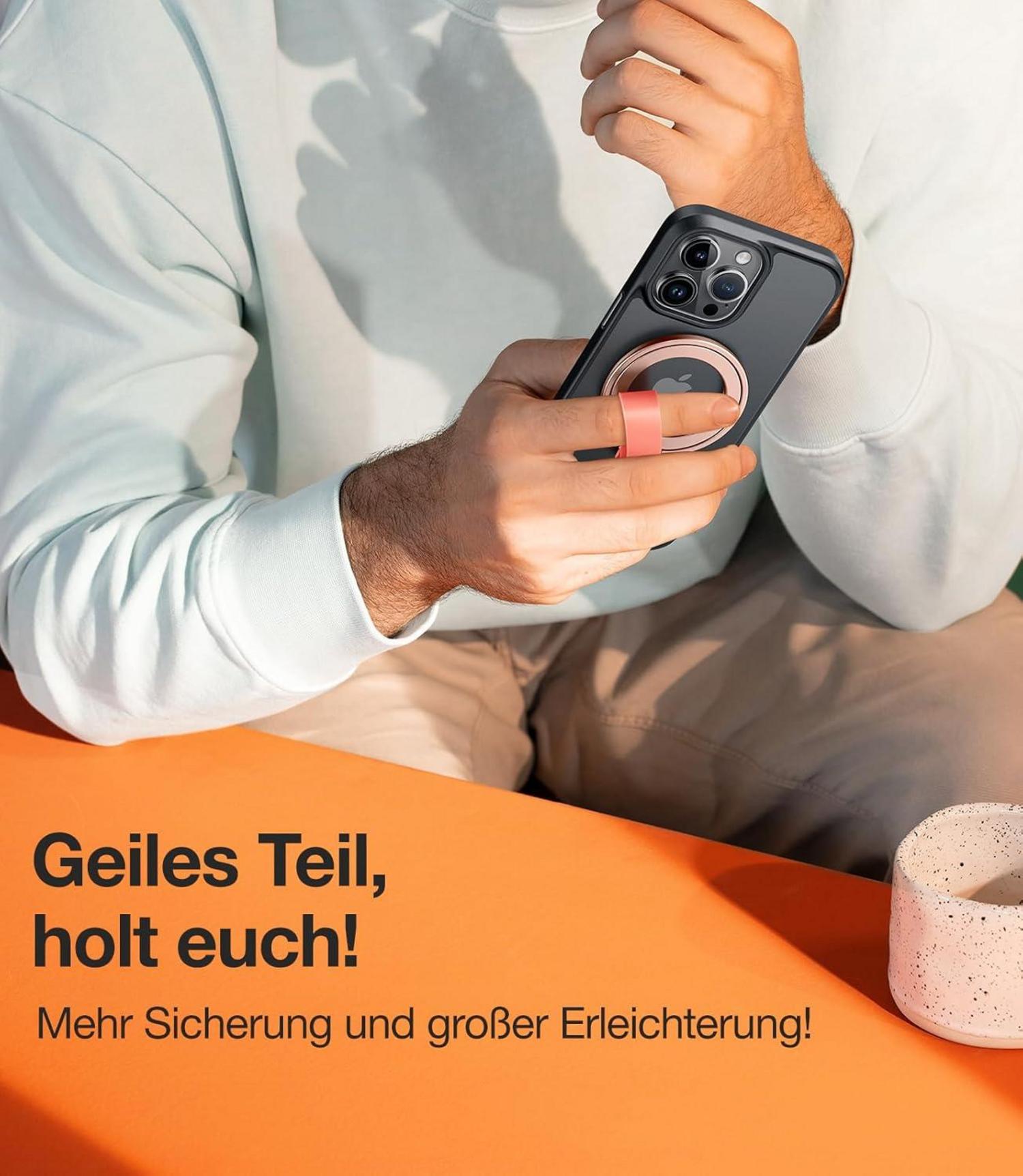 Handy Ring für MagSafe 12N Magnetkraft Fingerhalterung 360° Drehbar