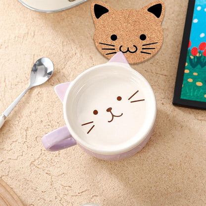 Kawaii Katzen Kaffeetasse mit Deckel – Süßes Geschenk für Frauen