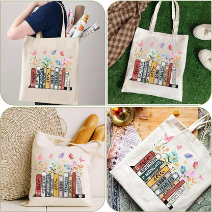 Stofftasche Bedruckt Canvas Tote Bag Aesthetic Album Damen Umhängetasche