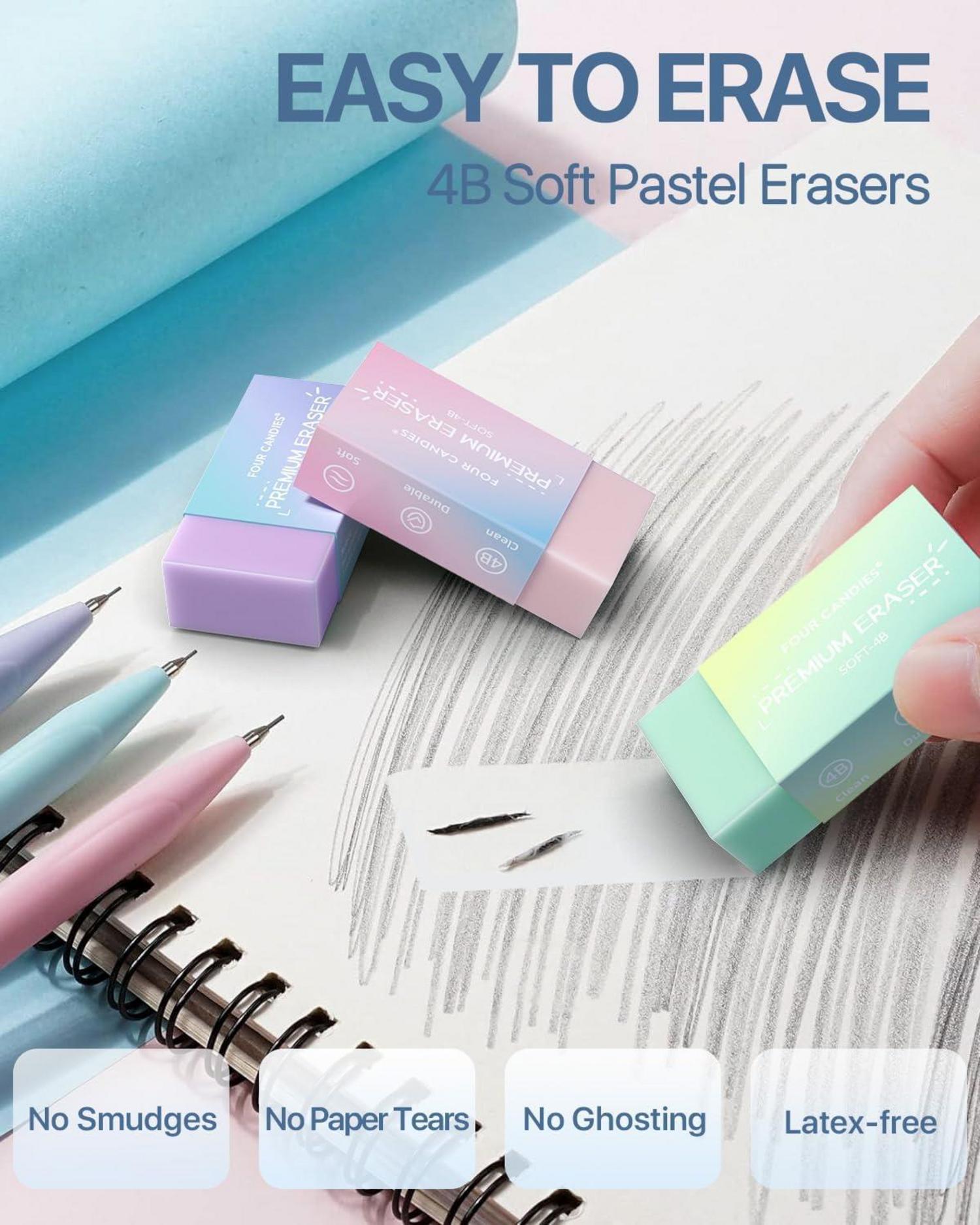 Druckbleistift Set 0,5 0,7mm Minen Pastellradierer 29er Pack