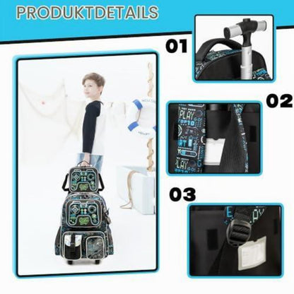 Schulranzen Trolley Mädchen – Rollrucksack für Grundschule