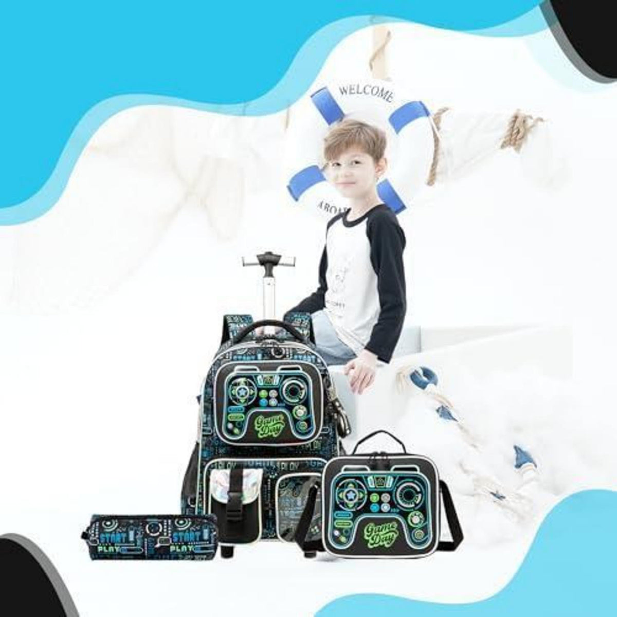 Schulranzen Trolley Mädchen – Rollrucksack für Grundschule