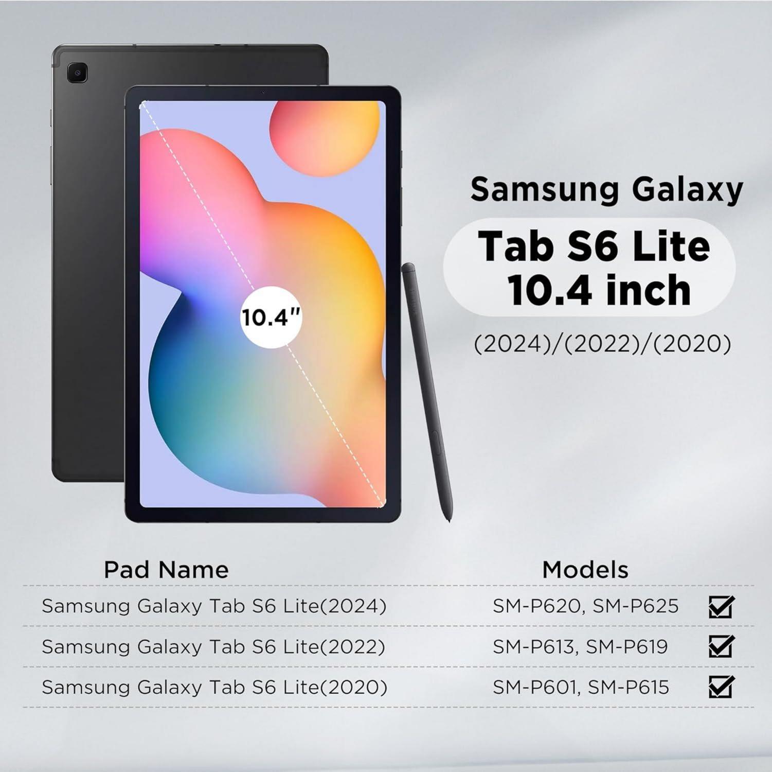 Samsung Galaxy Tab S6 Lite 10,4 Zoll Hülle - Dünn Folio