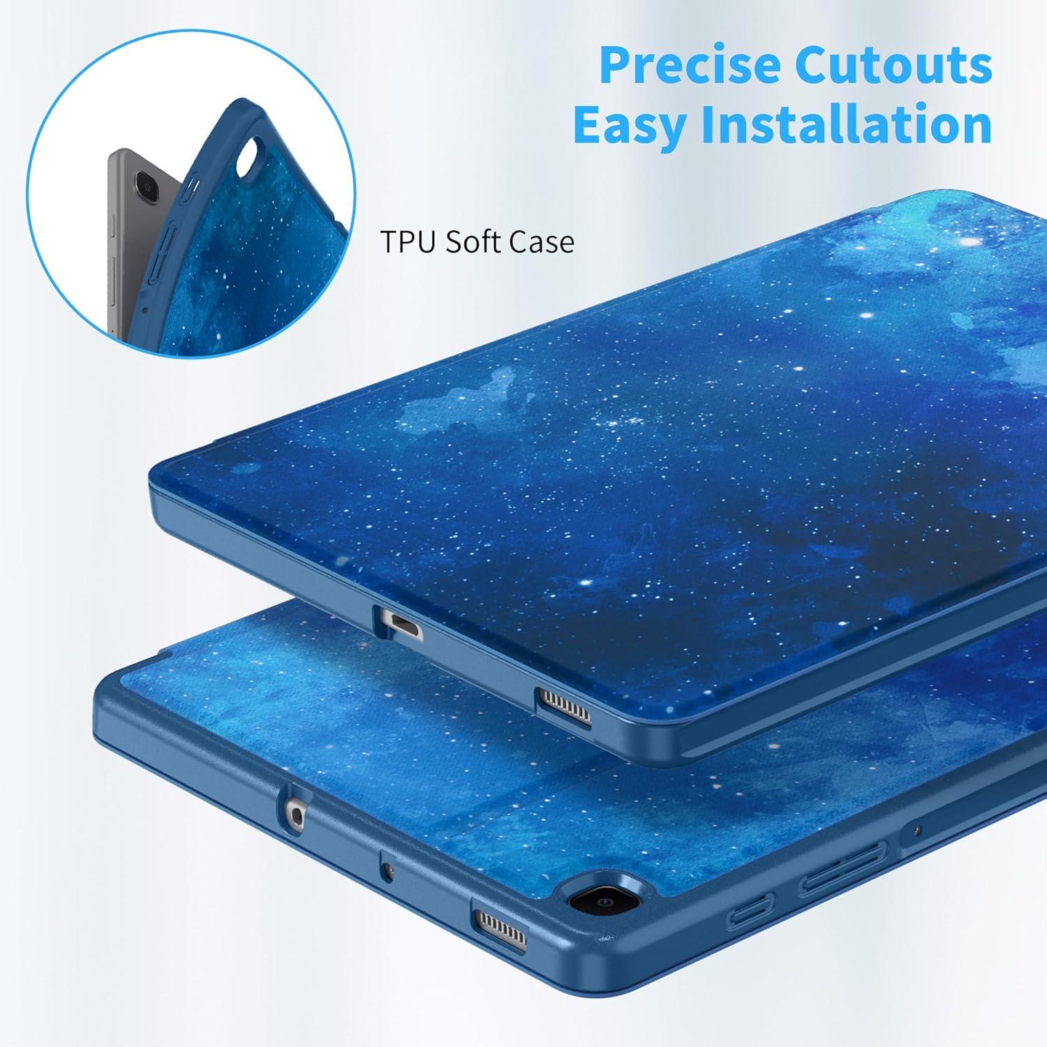 Schutzhülle für Samsung Galaxy Tab S6 Lite 10,4 Zoll - Blau mit S Pen Halter