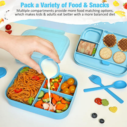 Brotdose Lunchbox mit Fächern Bento Box auslaufsicher 1400ml