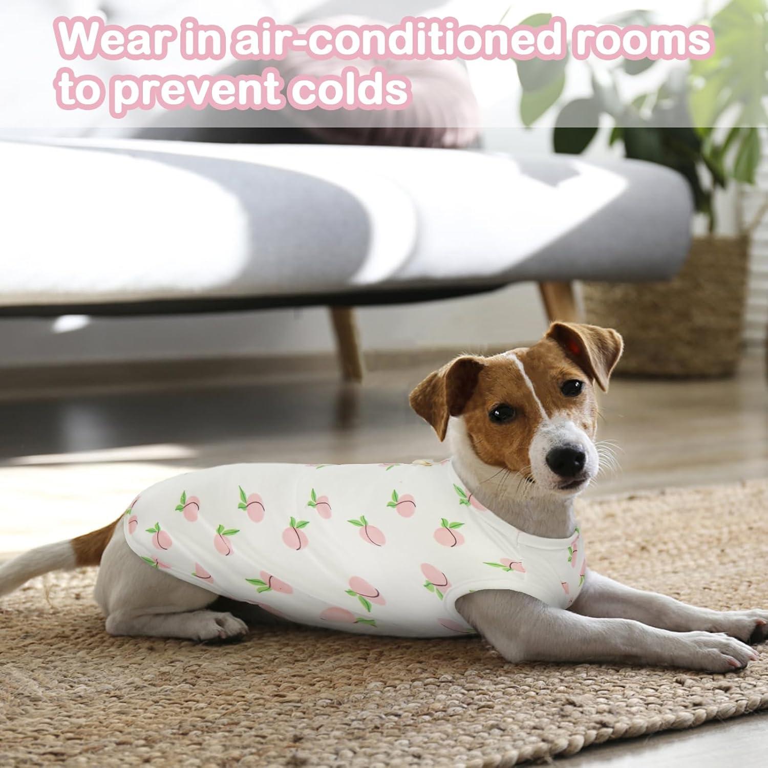 Hundepullover Kleine Hunde Chihuahua Shirt Atmungsaktiv Pfirsich XXL