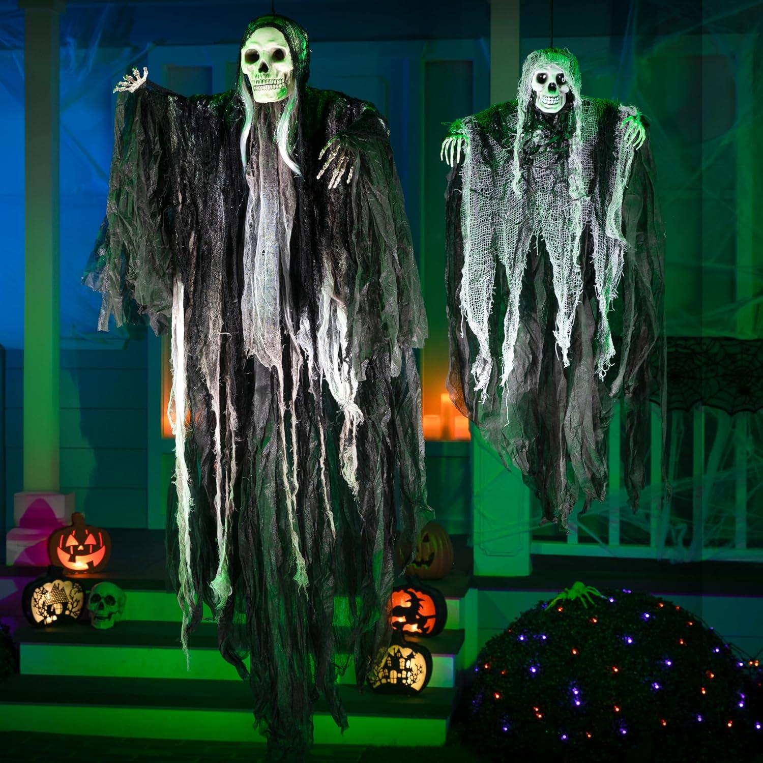 Halloween Sensenmann Dekoration zum Aufhängen, 134 cm und 80 cm