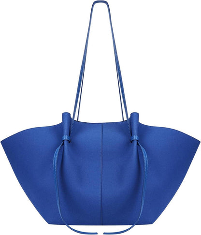 Große Damen Handtasche in Schwarz aus Kunstleder mit verstellbarem