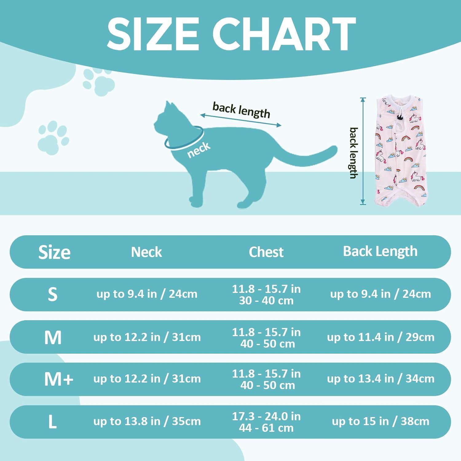 Katzenbody OP Erholungsanzug Modal Kastration Spay Leckschutz Suit