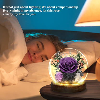 Ewige Rose Glas Licht Infinity Rosen Geschenk Muttertag Valentinstag
