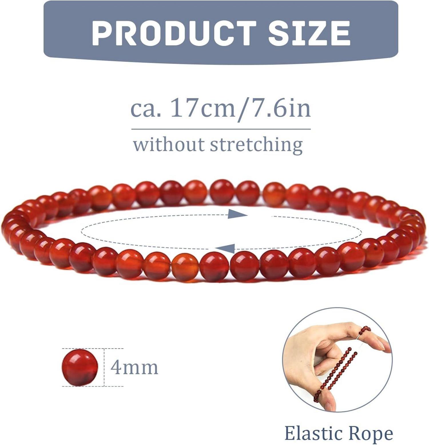 Naturstein Armband für Damen Perlenarmband Yoga Muttertag Geschenke