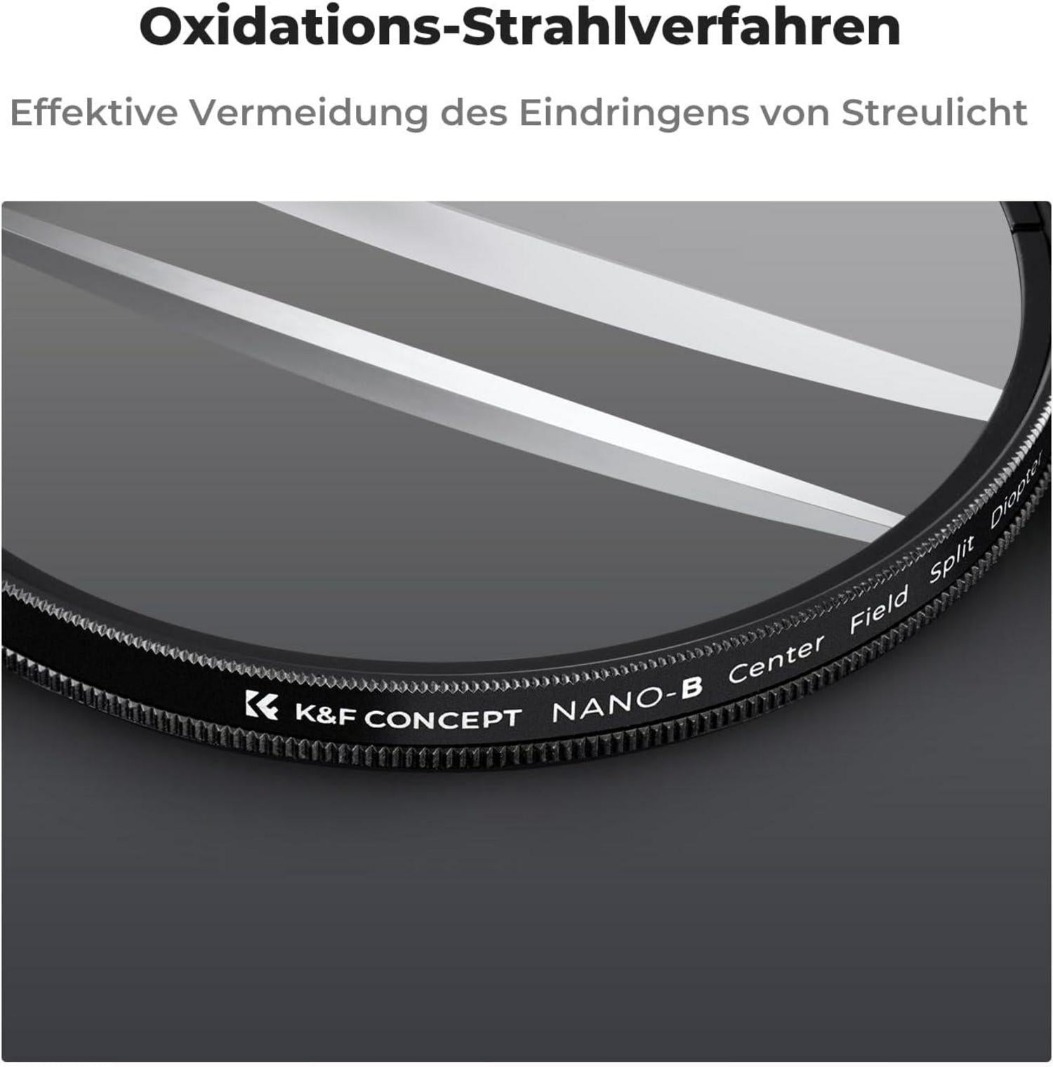 82mm Split Dioptrien Prisma Effektfilter für Bokeh-Vordergrund