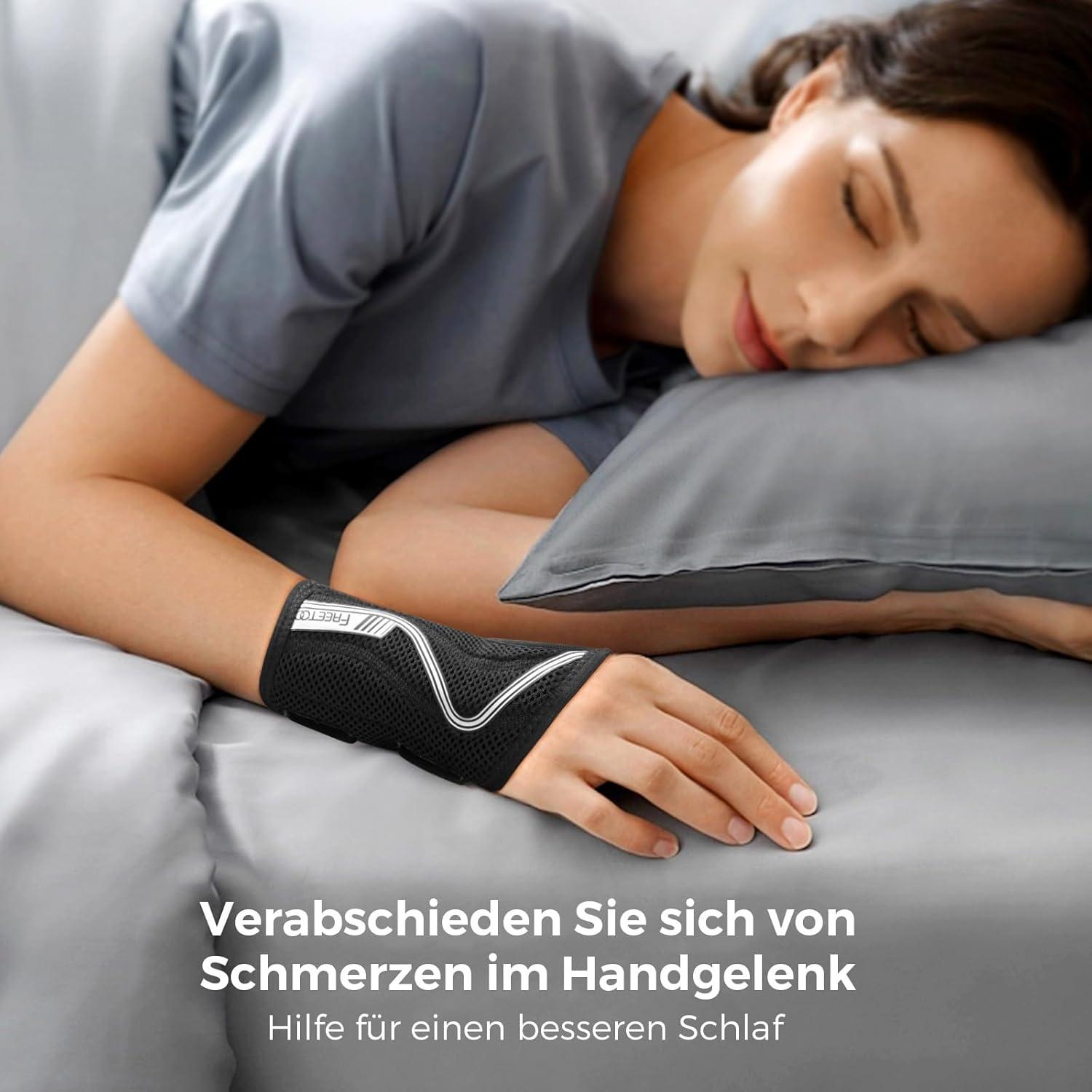 Atmungsaktive Handgelenkstütze - Verstellbar für Karpaltunnel