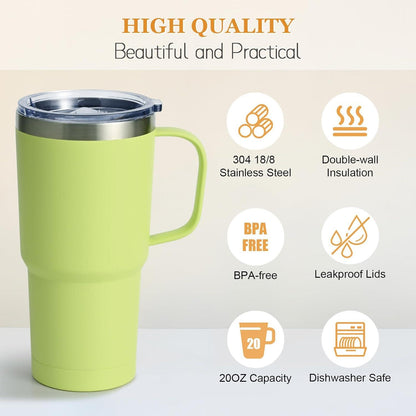 600ml Vakuum Thermobecher mit Henkel und