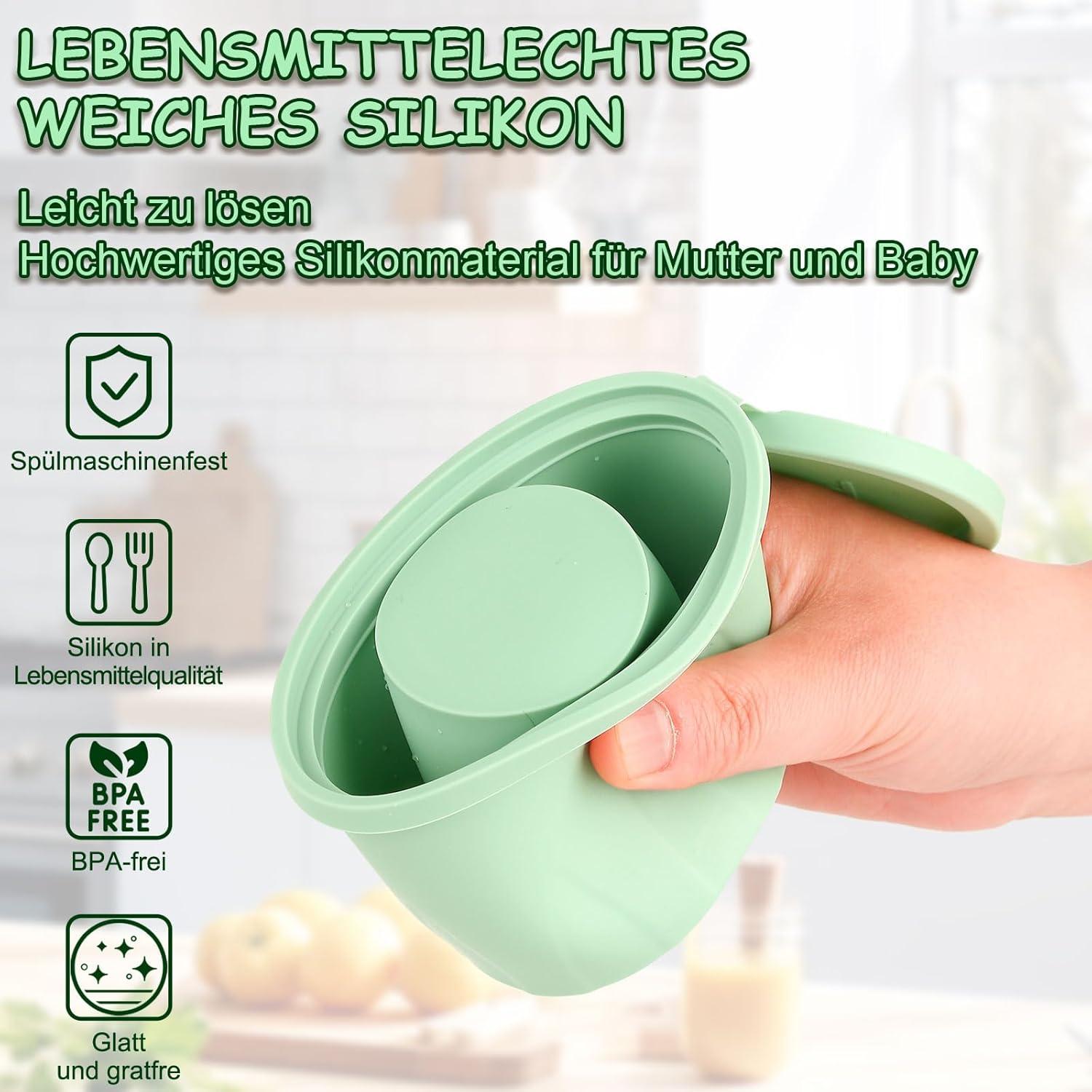 3er Set Silikon Eiswürfelform für Stanley Becher Zubehör Grün