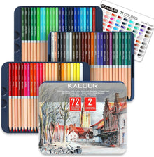 Professionelle Buntstifte Set 72-teilig zur Malerei auf Ölbasis
