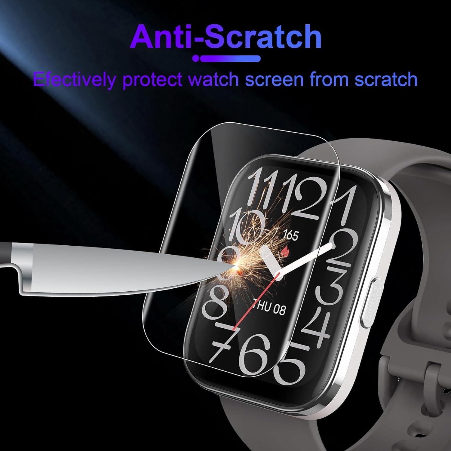 4er Pack Schutzfolie Amazfit Bip 5 Unity Displayschutz HD TPU Transparent