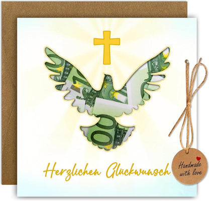 Luckeey Geldgeschenk Karte Umschlägen Firmung Geschenk Geld Kreuz