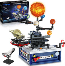 Sonnensystem Bauspielzeug mit Licht und Rotationsfunktion