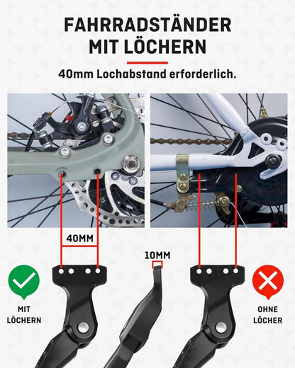 Fahrradständer 18-24 Zoll Kinder Aluminiumlegierung Seitenständer