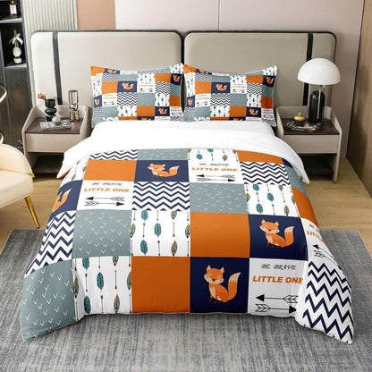 Fuchs Bettwäsche Set 155x220cm Baumwolle Kinderzimmer Boho