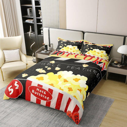 Kino Bettwäsche Set 220x240cm – Popcorn & Poster Design