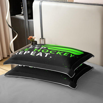 Eishockey Bettwäsche Set 220x240cm – Baumwolle, Kinderzimmer Dekor