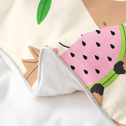 Kawaii Faultier Bettwäsche Set 155x220cm Baumwolle Kinderzimmer