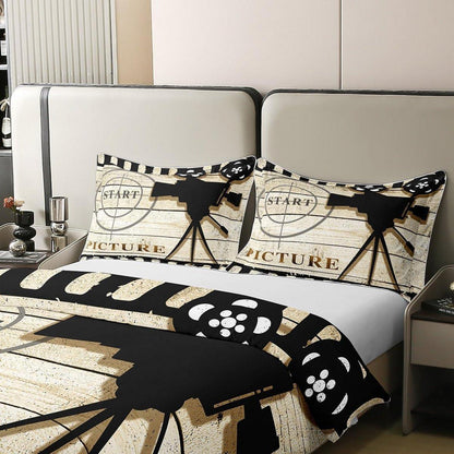Baumwoll Bettwäsche Set Filmdesign 155x220cm + 80x80cm