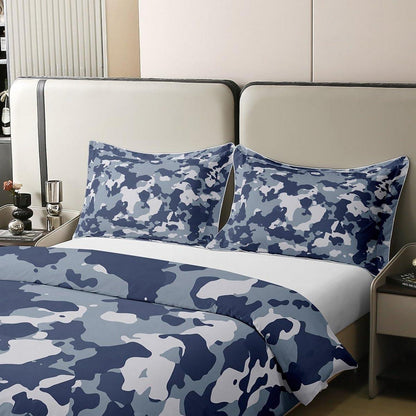 Camouflage Bettwäsche Set 220x240cm – 100% Baumwolle, Military Style