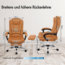 ALFORDSON Bürostuhl mit Massagefunktion und ergonomischem