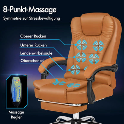 Bürostuhl mit Massagefunktion und ergonomischem