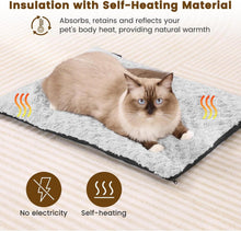 Selbstheizende Katzendecke 60x45 cm ohne Strom, Flauschige