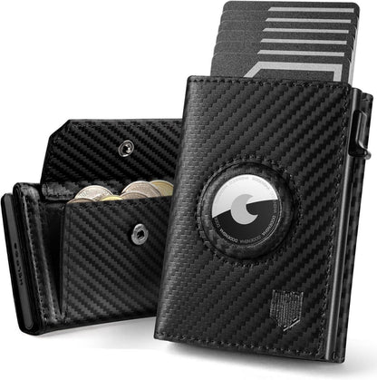 DODENSHA Airtag Wallet Herren XL Münzfach MagSnap RFID Schutz