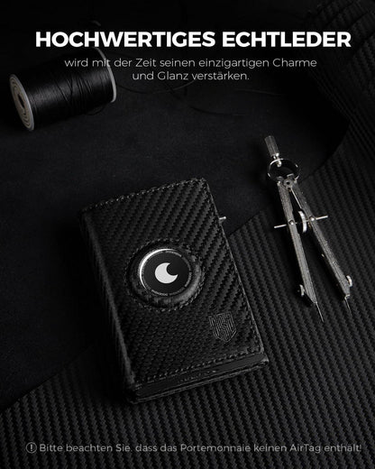 DODENSHA Airtag Wallet Herren XL Münzfach MagSnap RFID Schutz