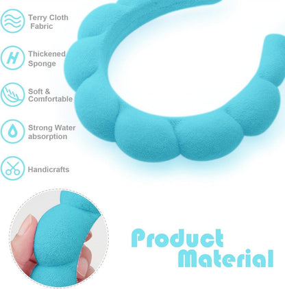 Spa-Stirnband Damen Wolken Frottee Makeup Hautpflege Schwamm 1 Pc