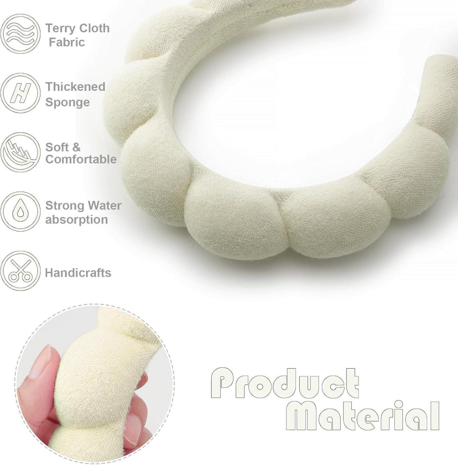 DRESHOW Spa Stirnband Wolken Frottee Makeup Hautpflege Damen 1 Pc Sponge Hair