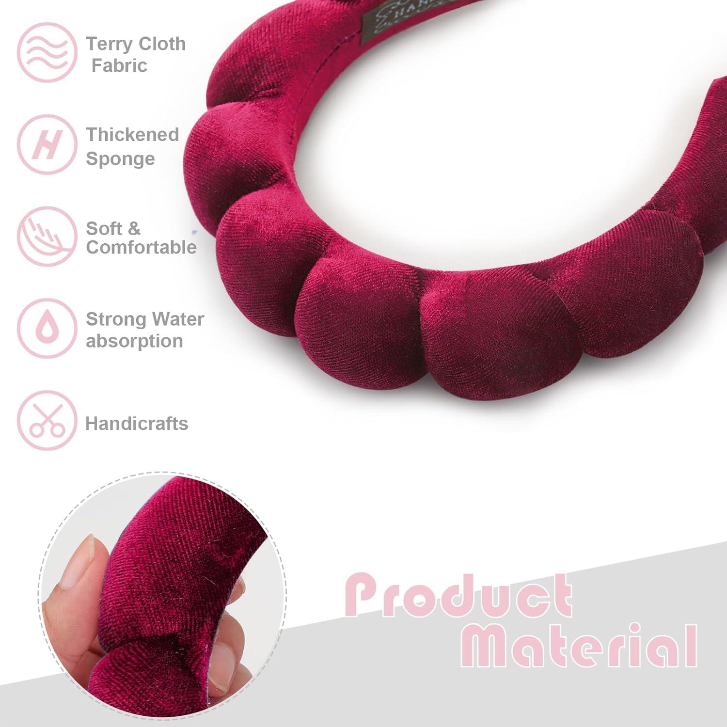 Spa-Stirnband Damen Schwammstirnband Wolken Frottee Hoop