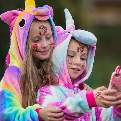 Kinder Einhorn Tattoo Mädchen Leuchttattoos 20 Blätter Geschenk