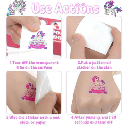 Kinder Einhorn Tattoo Mädchen Leuchttattoos 20 Blätter Geschenk