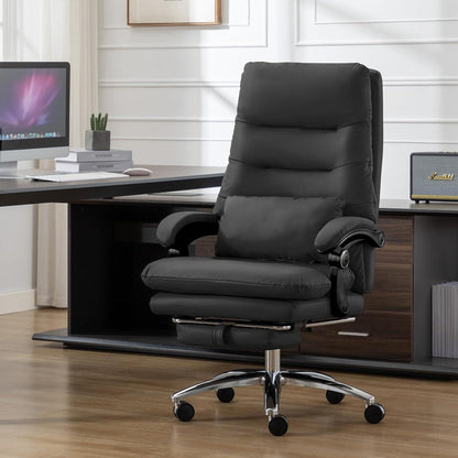 Bürostuhl Ergonomisch, Homeoffice Stuhl, Drehstuhl, Schreibtischstuhl, höhenverstellbar, belastbar, atmungsaktiver Stoff, Schwarz