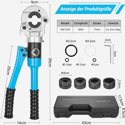 Presszange U-Kontur für Verbundrohr 16-32mm