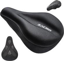 Fahrrad Sattelbezug Gel Überzug Fahrradsitzkissen 28x18cm Schwarz