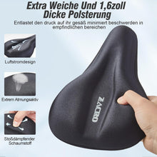 Zacro Gel Fahrradsattelüberzug 28x18cm Schwarz