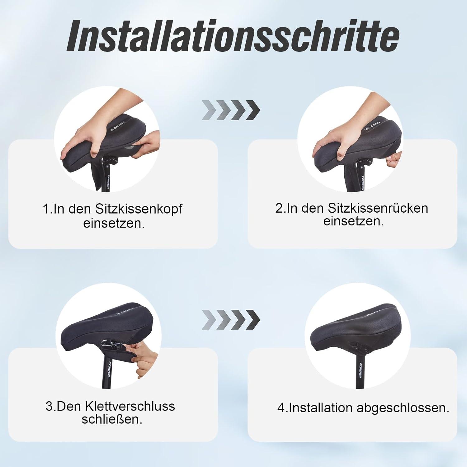 Sattelbezug Gel Fahrrad Fahrradsattel Überzug Gelüberzug